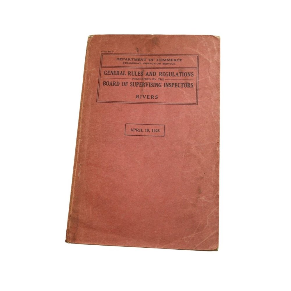 General Rules Regulations Board Supervision Inspectors Rivers 1928 77476